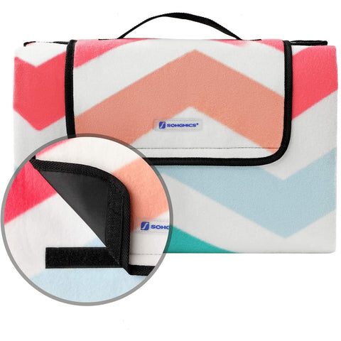 Rootz Picnic Blanket - Beach Blanket - Waterproof Bottom - Foldable - Pink - 200 x 150 cm