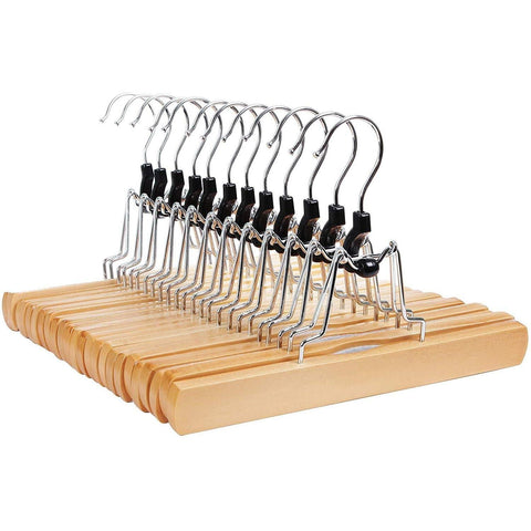 Rootz Pantshnager Set Of 12 - Clothes Hanger - Hanger For Pants