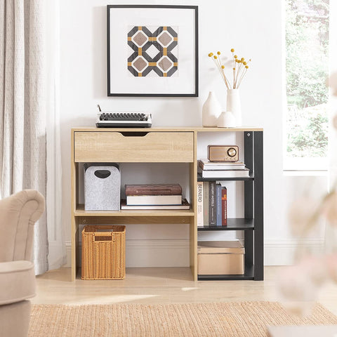 Rootz Console Table - Side Table - End Table - Storage Shelf Sideboard Hall Table - Living Room Side Table