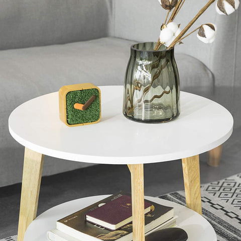Rootz Set of 2 Side Tables with Storage - Living Room Tables - Coffee Tables Nesting Tables