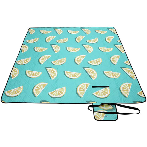 Rootz Picnic Blanket - Beach Blanket - Washable - Water Resistant - Foldable - Light Green - 200 x 200 cm
