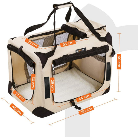Rootz Transport Bag Animals - Dog Bag - Dog Playpen - Foldable Carrying Bag for Dogs - Carrying Bag for Cats - 102 x 69 x 69 cm