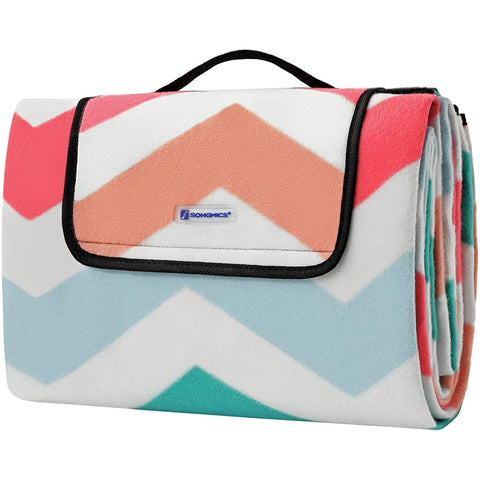 Rootz Picnic Blanket - Beach Blanket - Waterproof Bottom - Foldable - Pink - 200 x 150 cm