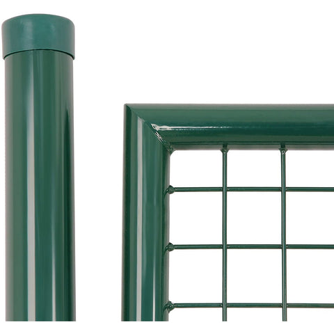 Rootz Garden Gate - Garden Fence - Garden Door - Lock - 3 Keys - Green - Steel - 106 x 150 x 6 cm