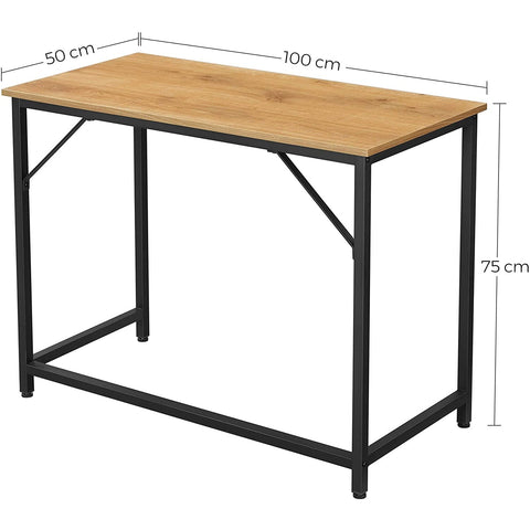 Rootz Whatcom Desk - Industrial Work Table - Computer Desk - Desks - 100 x 50 x 75 cm (LxWxH)