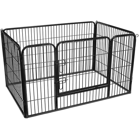 Rootz Puppy Playpen - Dog House - Puppy Run - Bench - Dogs - 122 x 80 x 70 cm