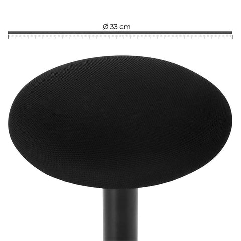 Rootz Stool - Work Stool - Bar Stool - Counter Stool - Kitchen Stool - Swivel Stool - Industrial Stool - Upholstered Stool - Outdoor Stool - Footstool - Black - 60-85 cm