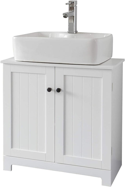 Rootz Under Sink Cabinet Bathroom - Vanity Unit Bathroom Storage - Cabinet with 2 Doors