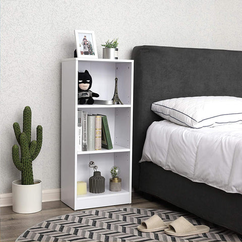 Rootz Bookcase with 3 shelves - Cabinet with adjustable shelves - 40 x 24 x 93 cm