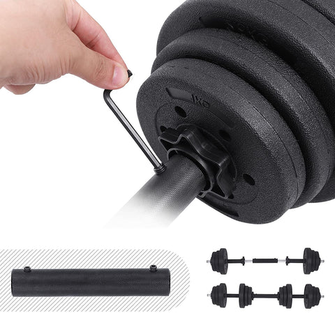 Rootz holder set - weights - holders - fitness training - Zwart - 4 x 2.5 kg - 4 x 1.25 kg - 4 x 1 kg