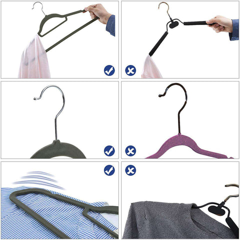 Rootz Clothes Hanger - 20 Pieces - Non-slip