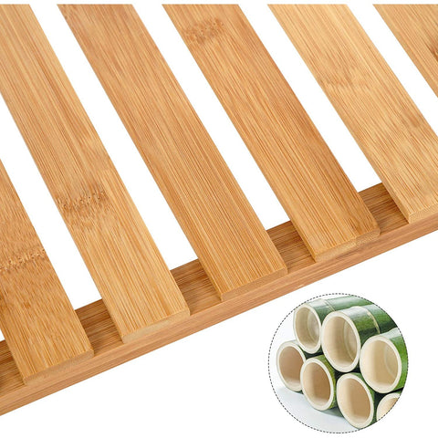Rootz Bathroom Rack Bamboo - Storage Rack With 3 Layers