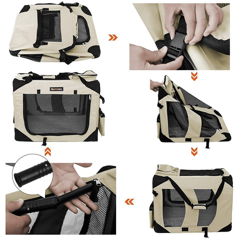 Rootz Transport Bag Animals - Dog Bag - Dog Playpen - Foldable Carrying Bag for Dogs - Carrying Bag for Cats - 102 x 69 x 69 cm