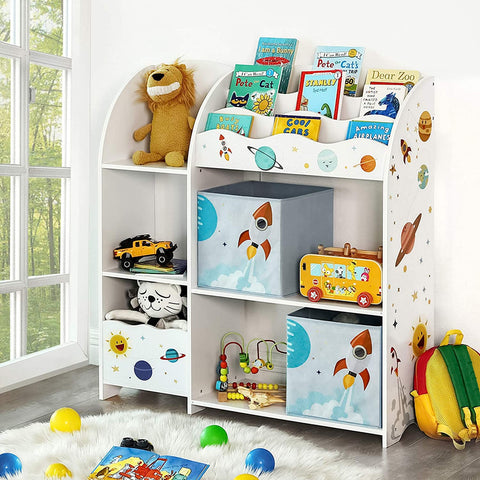 Rootz Toy Organizer - Store toys - Children's room cupboard - White - 93 x 30 x 100 cm