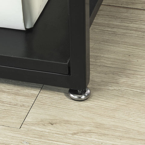 Rootz Side Table - Coffee Table - Living Room Table with Storage Shelf - W65 x D35 x H55cm