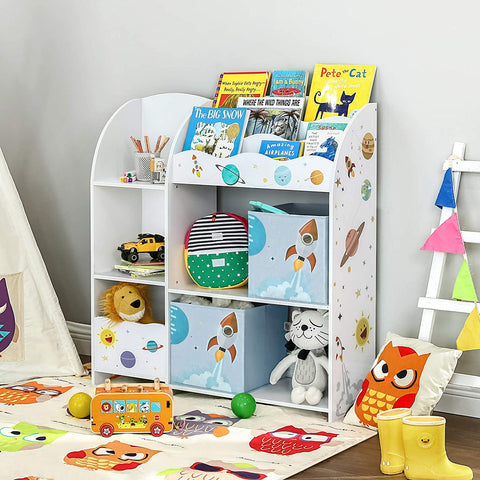 Rootz Toy Organizer - Store toys - Children's room cupboard - White - 93 x 30 x 100 cm