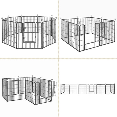 Rootz Puppyren - Animal Run - Small Pets - Gray - 80 x 80cm per element