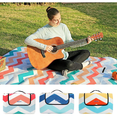 Rootz Picnic Blanket - Beach Blanket - Waterproof Bottom - Foldable - Pink - 200 x 150 cm