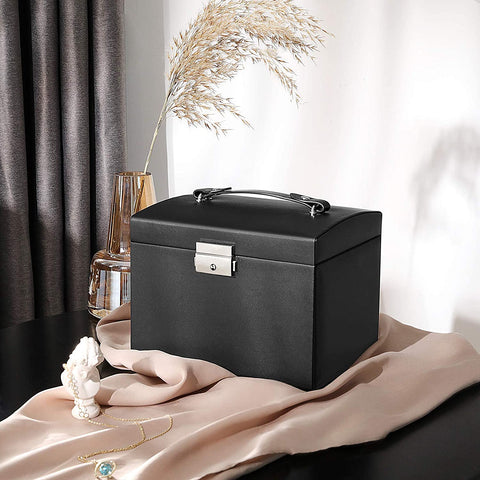 Rootz Jewelery box - Jewelery organizer - Jewelery boxes - Black - 17.5 x 13.5 x 12 cm