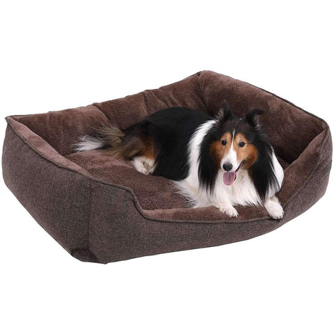 Rootz XL Dog Basket - Washable Dog Bed - Removable Cover - Dog Baskets