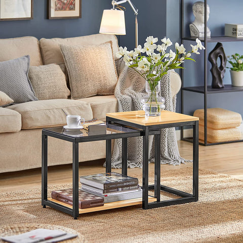 Rootz Set of 2 Tables - Coffee Tables - Side Table - Living Room Table
