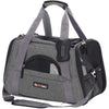 Rootz Pet carrier bag - Dog carrier bag - Cat carrier bag - Dark gray - 44 x 25 x 28 cm