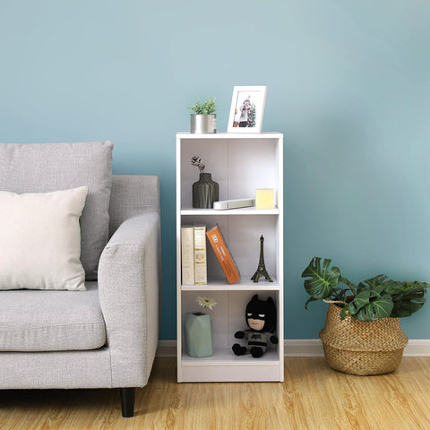 Rootz Bookcase with 3 shelves - Cabinet with adjustable shelves - 40 x 24 x 93 cm