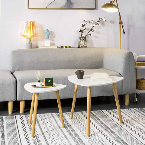 Rootz Nesting Tables - Set of 2 Side Tables - Living Room Tables Coffee Tables