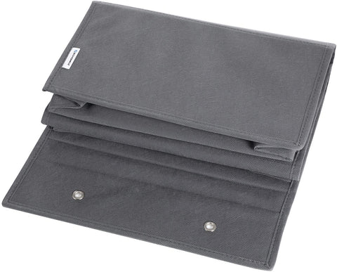 Rootz Door Organizer - Hanging - 4 Compartments - Storage Space - Gray - Plastic - Cardboard - 33.5 x 12 x 100 cm