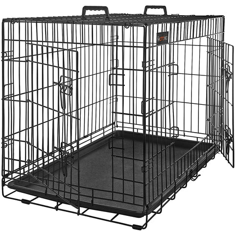 Rootz Dog Cage - Bench - Dogs - 2 Doors - Kennel - 107 x 70 x 77.5 cm
