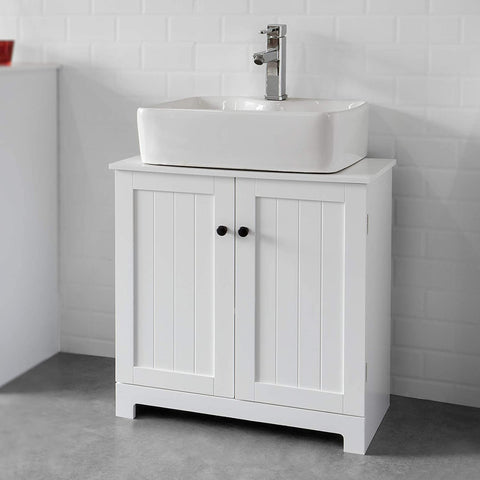Rootz Under Sink Cabinet Bathroom - Vanity Unit Bathroom Storage - Cabinet with 2 Doors