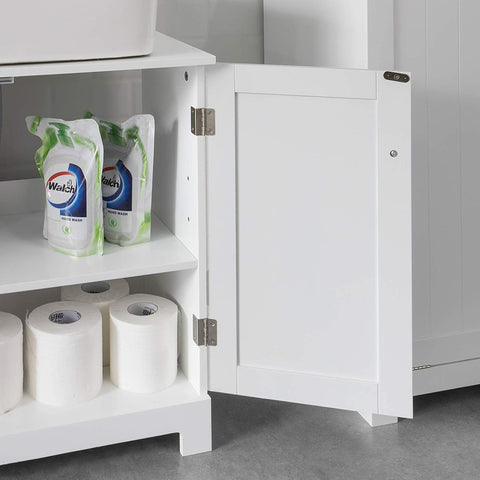 Rootz Under Sink Cabinet Bathroom - Vanity Unit Bathroom Storage - Cabinet with 2 Doors
