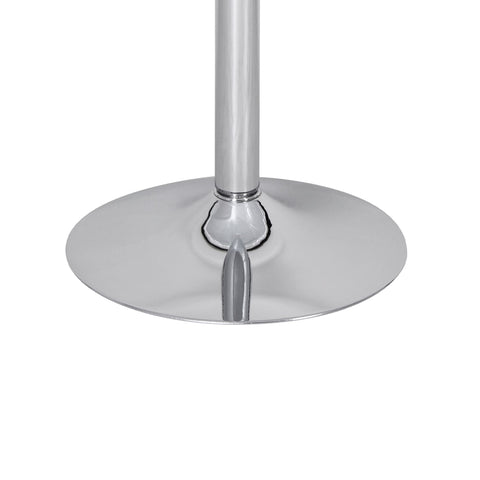 Rootz Standing Table - Bistro Table - Glass Standing Table - Glass - Round - Chrome