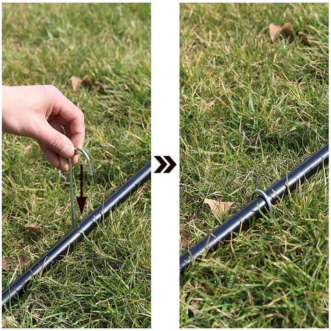 Rootz Badminton Net - Tennis Net - Adjustable Height - Iron Frame - Transport Bag - Blue - Black - Yellow