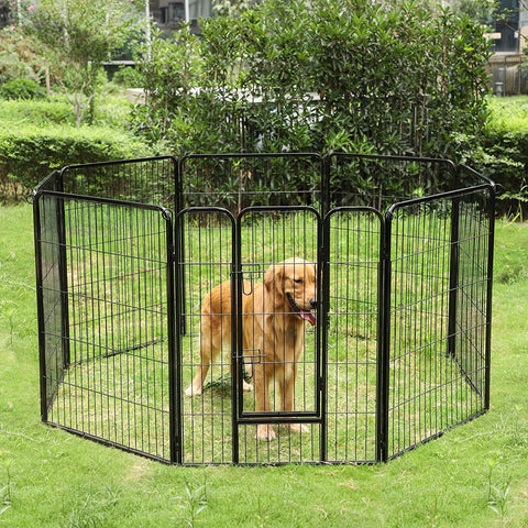 Rootz Puppyren - Animal run - Small pets - Black - 80 x 60 cm per element (WxH)