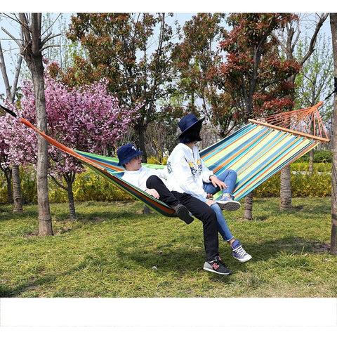Rootz Hammock - 2 Cushions - 2 Persons - Colorful - Cotton - Polyester - 210 x 150 cm