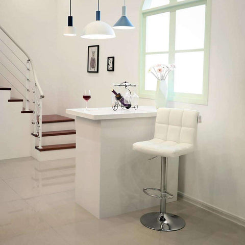 Rootz Bar Stool Set Of 2 - Bar Chair - Stool - Bar Stools - White