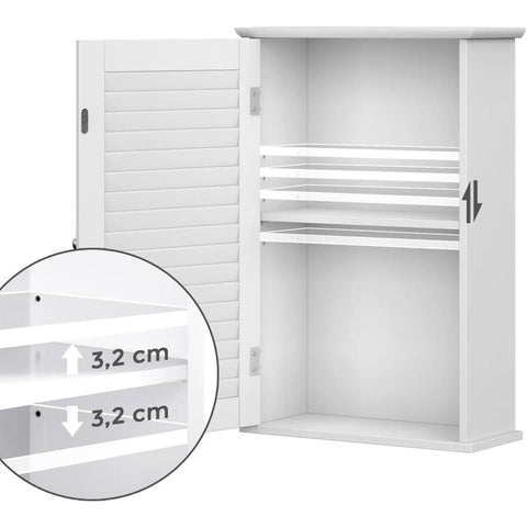Rootz Bathroom Cabinet - Wall Cabinet - Cupboard For On The Wall