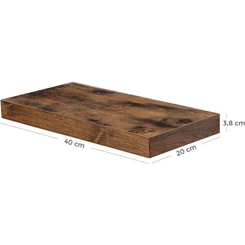 Rootz Wall Shelf Wood - Wall Shelf Floating - Wall Shelf Industrial