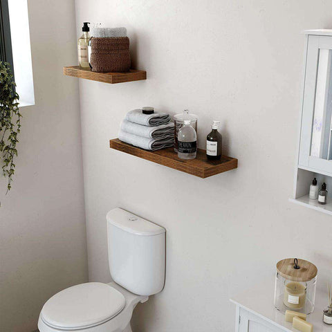 Rootz Wall Shelf Wood - Wall Shelf Floating - Wall Shelf Industrial