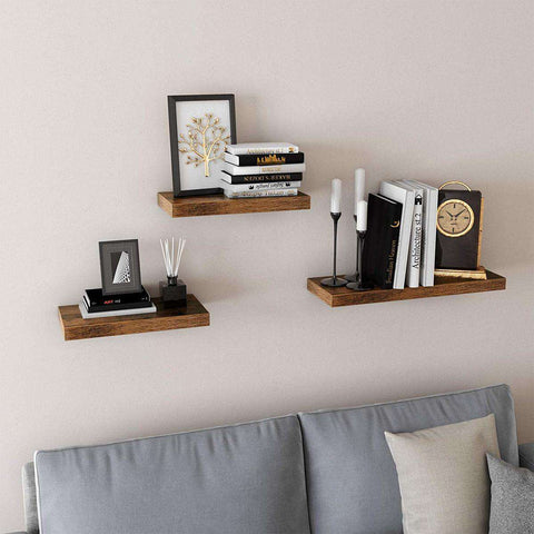 Rootz Wall Shelf Wood - Wall Shelf Floating - Wall Shelf Industrial