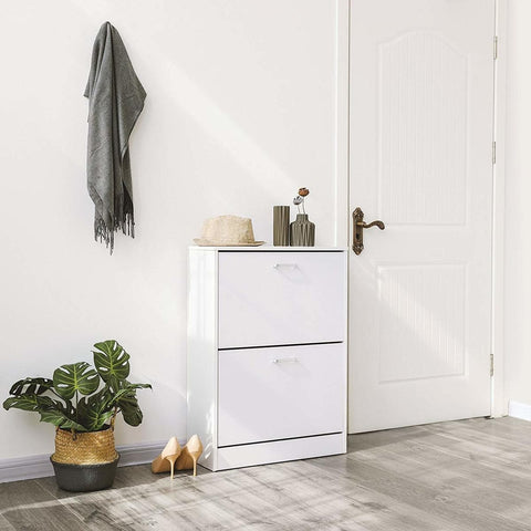 Rootz Shoe Cabinet - Shoe Rack For 12 Pairs Of Shoes - Rootz Cabinet Of Wood