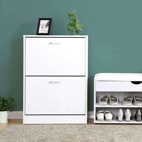 Rootz Shoe Cabinet - Shoe Rack For 12 Pairs Of Shoes - Rootz Cabinet Of Wood