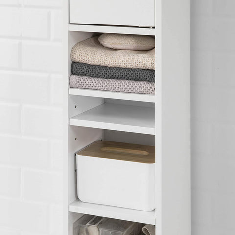 Rootz Bathroom Tall Cabinet - Cupboard - Bathroom Cabinet -Storage Cabinet