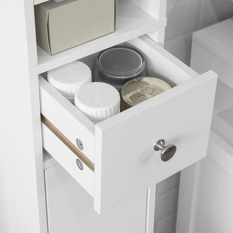 Rootz Bathroom Tall Cabinet - Cupboard - Bathroom Cabinet -Storage Cabinet
