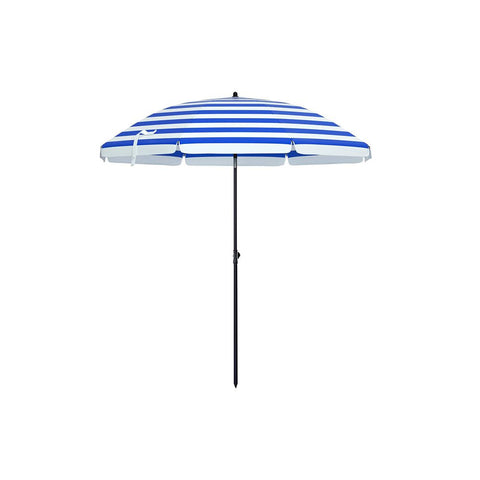 Rootz Parasol - Garden Umbrella - Foldable Garden Umbrella - Outdoor Parasol - Garden Parasol - Sunshade Parasol - Umbrella Parasol - Yellow/White Stripes