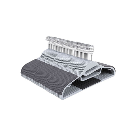 Rootz Hanger - Clothes Hanger - Coat Hanger - Suit Hanger - Velvet Hanger - Plastic Hanger - Slim Hanger - Heavy-duty Hanger - Pant Hanger - Shirt Hanger - Dress Hanger - Dark Grey - 41.5 x 22.5 x 0.5 cm (W x H x D)