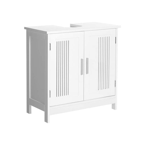 Rootz Vanity Unit - Washbasin Cabinet - Bathroom Cabinet - Storage Cabinet - Matt White - 60 x 30 x 60 cm