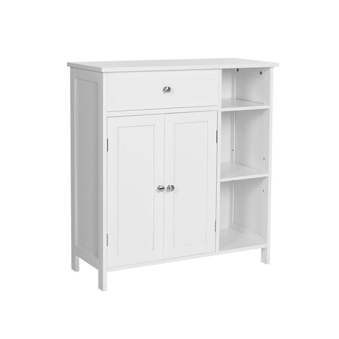 Rootz Bathroom Cabinet - Bathroom Cabinet With Drawer - Vanity Cabinet - Wall-mounted Bathroom Cabinet - Storage Cabinet - MDF - Matte White - 75 x 30 x 80 cm (L x W x H)