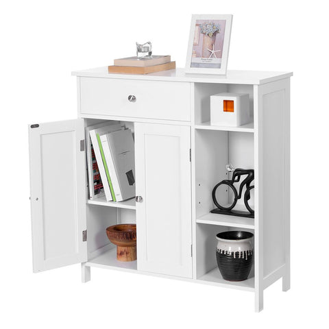 Rootz Bathroom Cabinet - Bathroom Cabinet With Drawer - Vanity Cabinet - Wall-mounted Bathroom Cabinet - Storage Cabinet - MDF - Matte White - 75 x 30 x 80 cm (L x W x H)